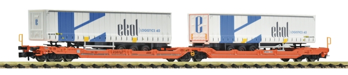 Fleischmann 6660104 - N - Gelenk-Taschenwagen T3000e Ekol, Wascosa, Ep. VI